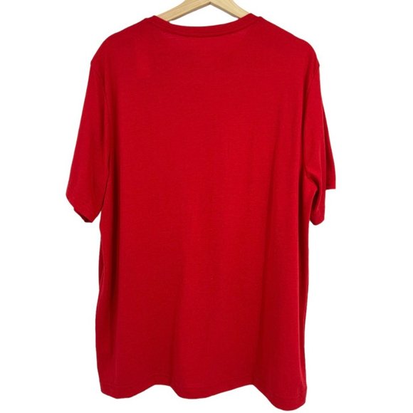 Mens Solid RED Active‎ T-Shirt ATHLETIC WORKS Short Sleeve Tri Blend - Picture 3 of 13